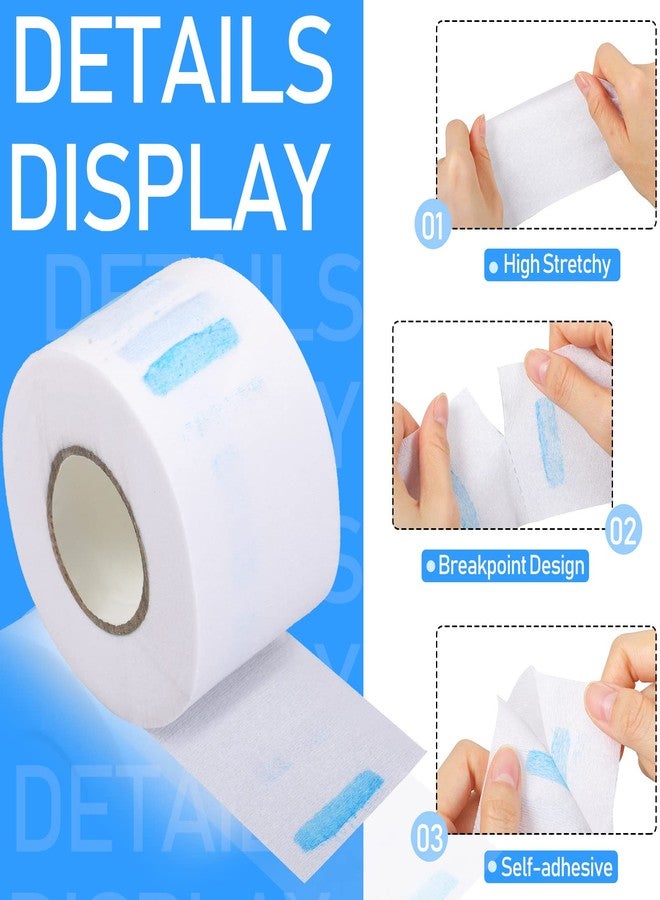 Yilloog 1000 Strips 10 Rolls Disposable Barber Paper Haircutting Neck Strips Hairdressing Stretchy Neck Band Neck Paper Tissue for Barber Hair Cutting Styling Salon Accessories Supplies - Image 2